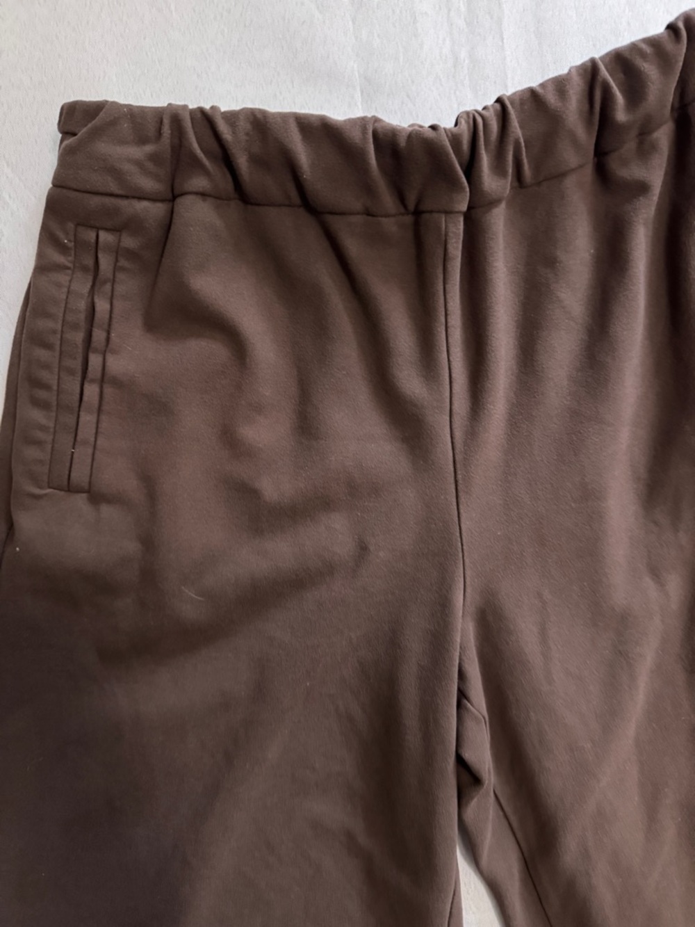 Anthro Maeve Brown Wide-Leg Pull-On Lounge Pants / Sweatpants Size Medium - Picture 2 of 5